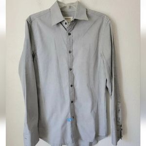 DIESEL GREY LONG SLEEVE BUTTON UP SHIRT Mens